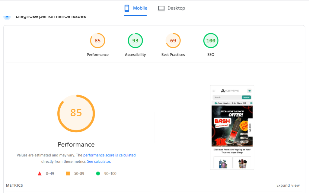 vape shop seo online